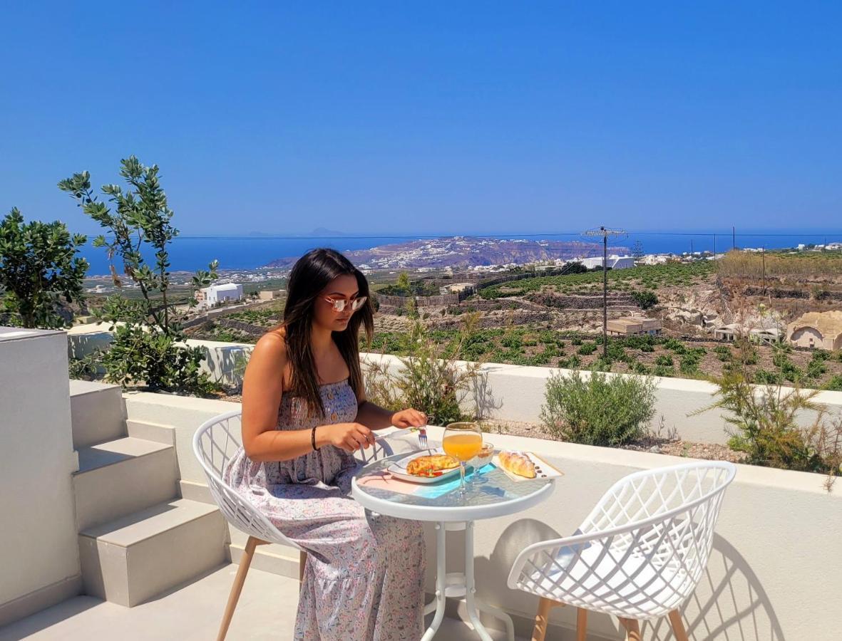 Vista Al Mar Santorini Villa Pýrgos Exterior foto